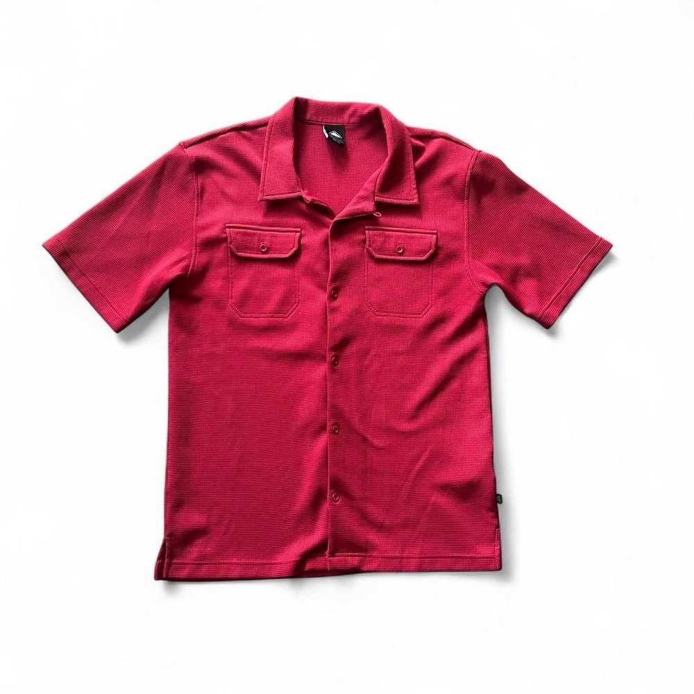 Nike ACG Button Up Red Men's Size Large Outdoors Hiking Fishing Camping